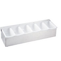 6 Bin Enclosed Bottom Condiment Tray